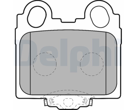 Brake Pad Set, disc brake LP1510 Delphi