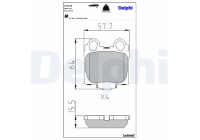 Brake Pad Set, disc brake LP1510 Delphi