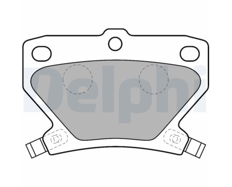 Brake Pad Set, disc brake LP1513 Delphi