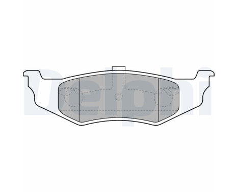 Brake Pad Set, disc brake LP1515 Delphi