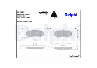 Brake Pad Set, disc brake LP1515 Delphi