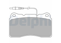 Brake Pad Set, disc brake LP1516 Delphi