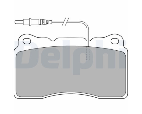 Brake Pad Set, disc brake LP1516 Delphi