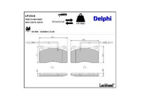Brake Pad Set, disc brake LP1516 Delphi
