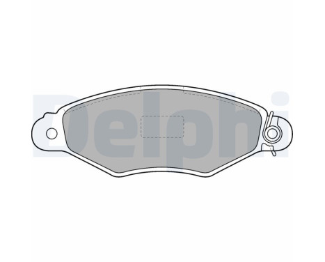 Brake Pad Set, disc brake LP1519 Delphi