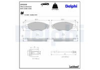 Brake Pad Set, disc brake LP1519 Delphi
