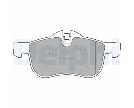 Brake Pad Set, disc brake LP1521 Delphi