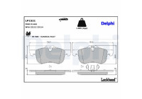 Brake Pad Set, disc brake LP1521 Delphi