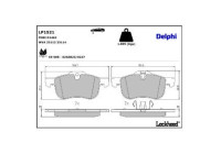 Brake Pad Set, disc brake LP1521 Delphi