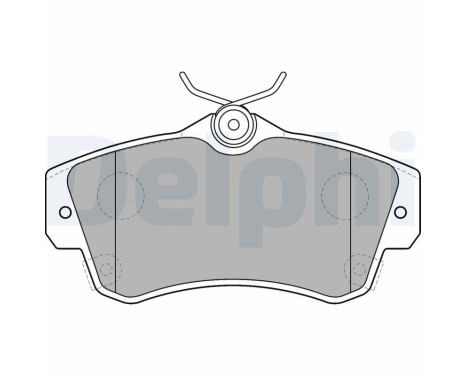 Brake Pad Set, disc brake LP1522 Delphi