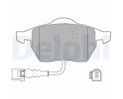 Brake Pad Set, disc brake LP1525 Delphi