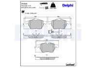 Brake Pad Set, disc brake LP1525 Delphi