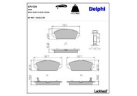 Brake Pad Set, disc brake LP1526 Delphi