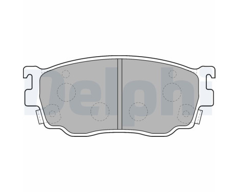 Brake Pad Set, disc brake LP1527 Delphi