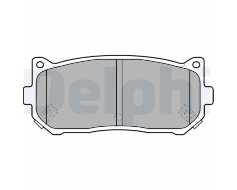 Brake Pad Set, disc brake LP1528 Delphi