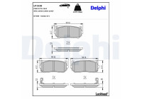 Brake Pad Set, disc brake LP1528 Delphi