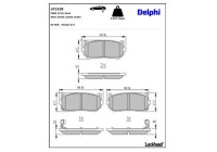 Brake Pad Set, disc brake LP1528 Delphi
