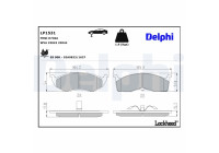 Brake Pad Set, disc brake LP1531 Delphi