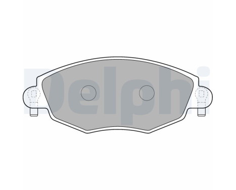 Brake Pad Set, disc brake LP1533 Delphi