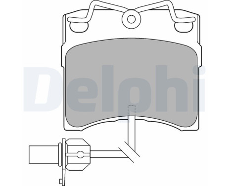 Brake Pad Set, disc brake LP1535 Delphi