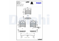 Brake Pad Set, disc brake LP1535 Delphi