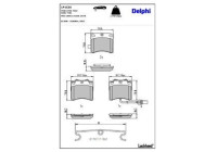 Brake Pad Set, disc brake LP1535 Delphi