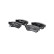 Brake Pad Set, disc brake LP1539 Delphi