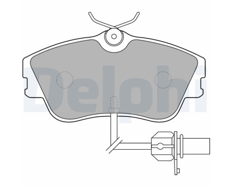 Brake Pad Set, disc brake LP1542 Delphi