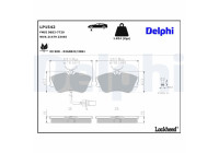 Brake Pad Set, disc brake LP1542 Delphi