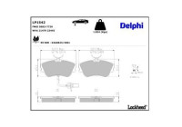 Brake Pad Set, disc brake LP1542 Delphi