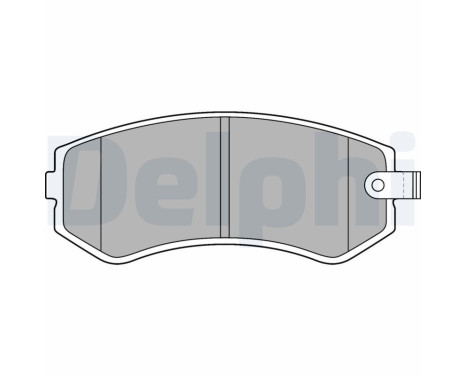 Brake Pad Set, disc brake LP1544 Delphi