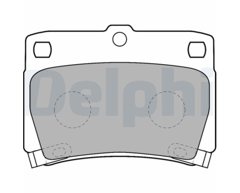 Brake Pad Set, disc brake LP1546 Delphi