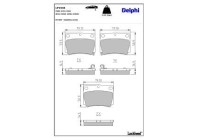 Brake Pad Set, disc brake LP1546 Delphi
