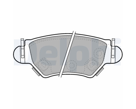 Brake Pad Set, disc brake LP1553 Delphi