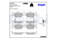 Brake Pad Set, disc brake LP1553 Delphi