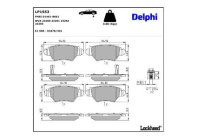 Brake Pad Set, disc brake LP1553 Delphi