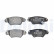 Brake Pad Set, disc brake LP1553 Delphi