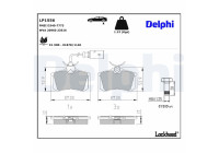 Brake Pad Set, disc brake LP1556 Delphi