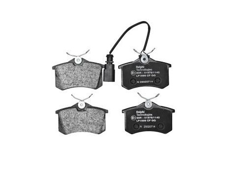 Brake Pad Set, disc brake LP1556 Delphi, Image 2