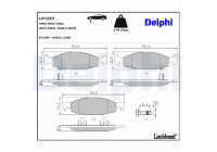 Brake Pad Set, disc brake LP1557 Delphi