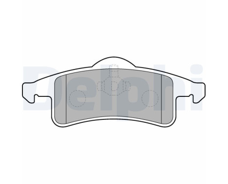 Brake Pad Set, disc brake LP1558 Delphi