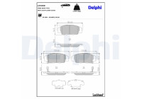 Brake Pad Set, disc brake LP1559 Delphi