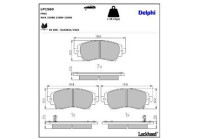 Brake Pad Set, disc brake LP1560 Delphi