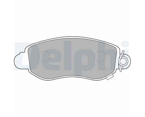 Brake Pad Set, disc brake LP1582 Delphi