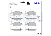 Brake Pad Set, disc brake LP1582 Delphi