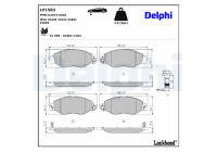 Brake Pad Set, disc brake LP1583 Delphi