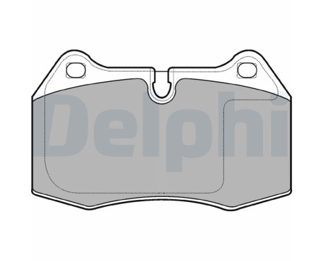 Brake Pad Set, disc brake LP1584 Delphi