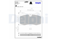 Brake Pad Set, disc brake LP1584 Delphi