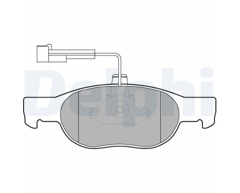 Brake Pad Set, disc brake LP1585 Delphi