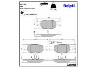 Brake Pad Set, disc brake LP1585 Delphi